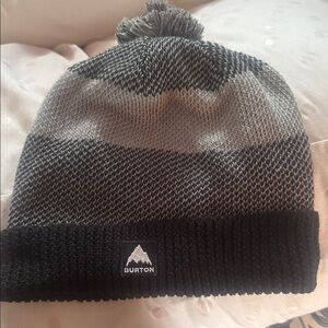 Burton Two-Tone Knit Beanie xs - s adult M kids gray grey skateboard snowboard
